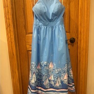 Lilly Pulitzer nautical halter dress